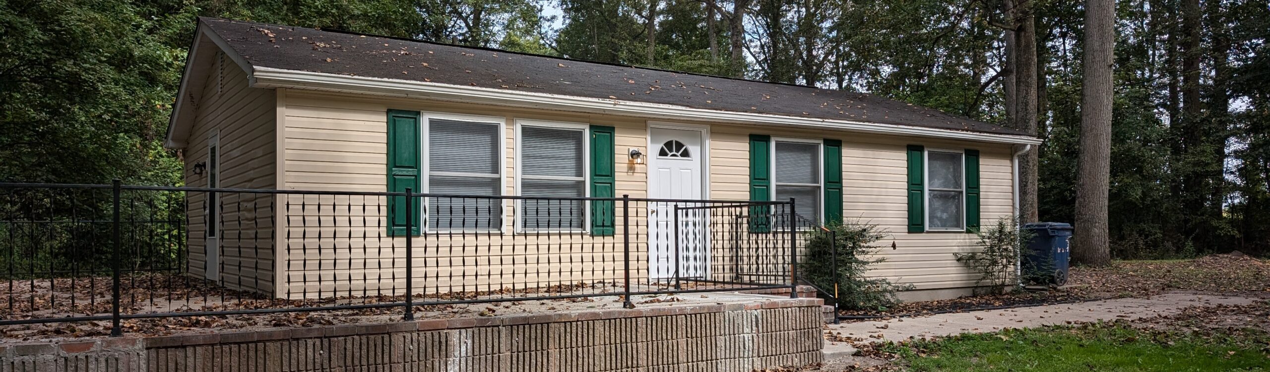 exterior of a rancher home